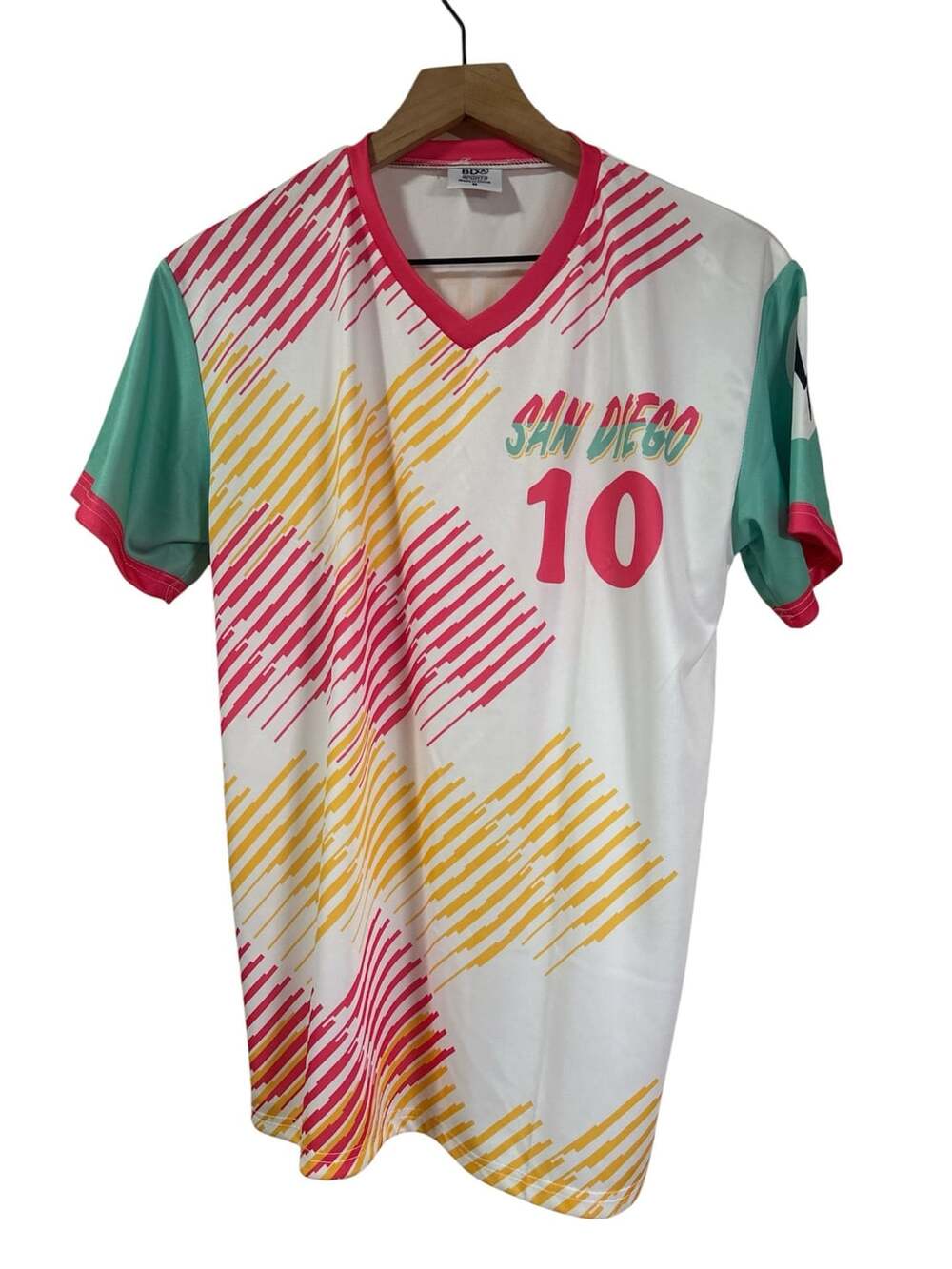 BDA Sports San Diego City Connect Jurickson Profar #10 Soccer Style Jersey Med.